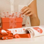 Woman Wrapping Gift